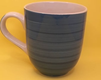 Blue stripped Mulberry 12oz coffee muf