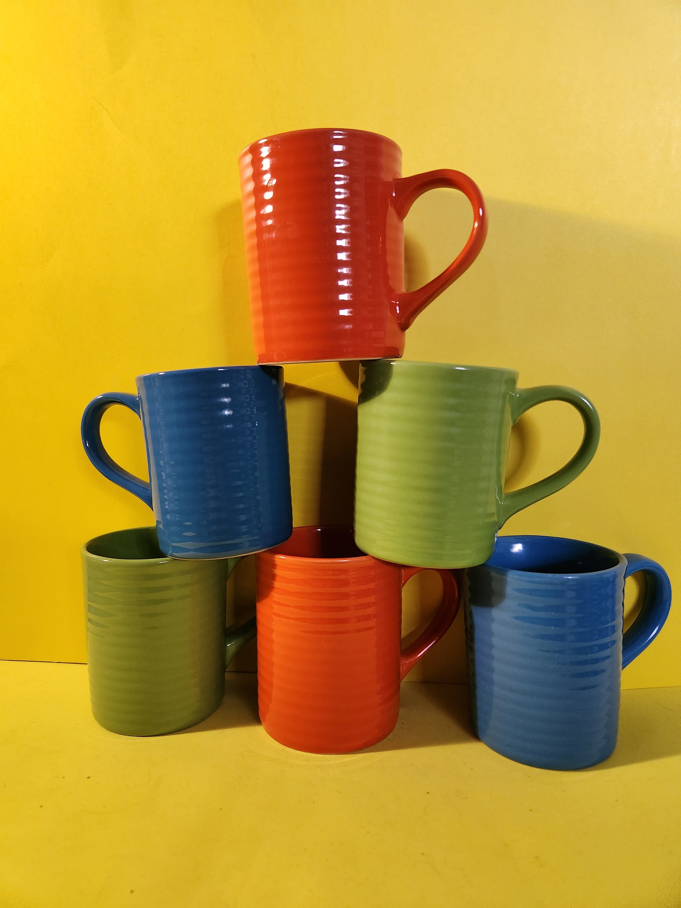 Leadiy Black Glass Coffee Mug with Lid, Clear Glass Coffee Cups, Classical Vertical Stripes Coffee Mugs for Latte Juice Tea 12.5 Ounces