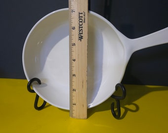 vintage corning ware  6.5" ceramic skillet pan with lid