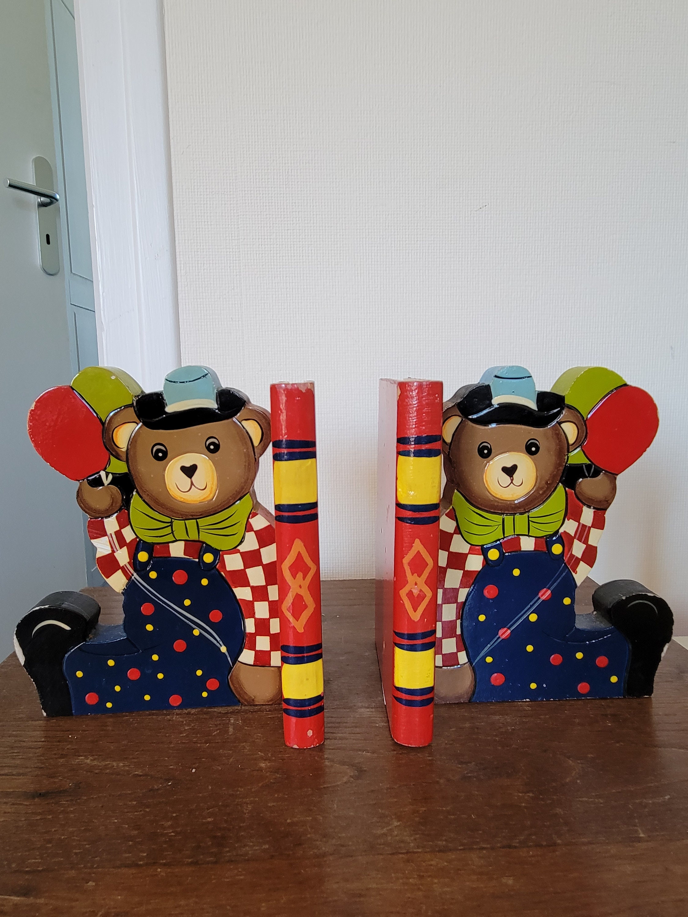 Vintage Serre-Livres Pour Enfants