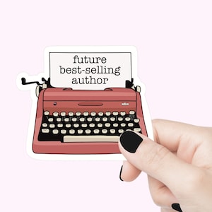Futur sticker citation d'auteur le plus vendu, stickers écrivain, sticker motivant pour ordinateur portable, stickers bouteille d'eau gobelet, stickers citation écrivain