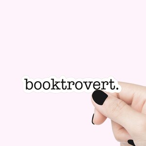 Stickers citation Booktrovert, sticker drôle, sticker motivant pour ordinateur portable, cadeau sticker livresques, sticker bouteille d'eau, stickers citation livre
