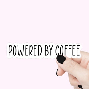 Sticker citation café, sticker pour ordinateur portable amateur de café, sticker bouteille d'eau gobelet amour café