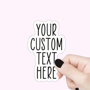 Sticker citation personnalisée, sticker bouteille d'eau, sticker logo personnalisé, sticker pour ordinateur portable, autocollant pour pare-chocs personnalisé, autocollant pour verre, autocollant votre texte ici