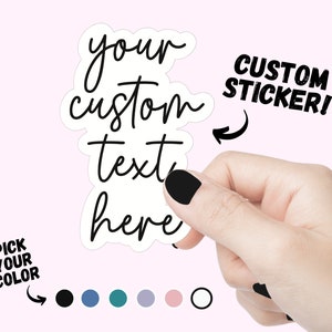 Sticker citation personnalisée, sticker bouteille d'eau, sticker personnalisé pour ordinateur portable, sticker nom d'enfant personnalisé, autocollant de verre, votre texte ici sticker