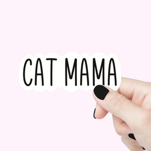 Stickers citation maman chat Sticker drôle de chat Sticker citation ordinateur portable motivant sticker citation amoureux des chats sticker sticker sticker fourrure maman sticker cadeau
