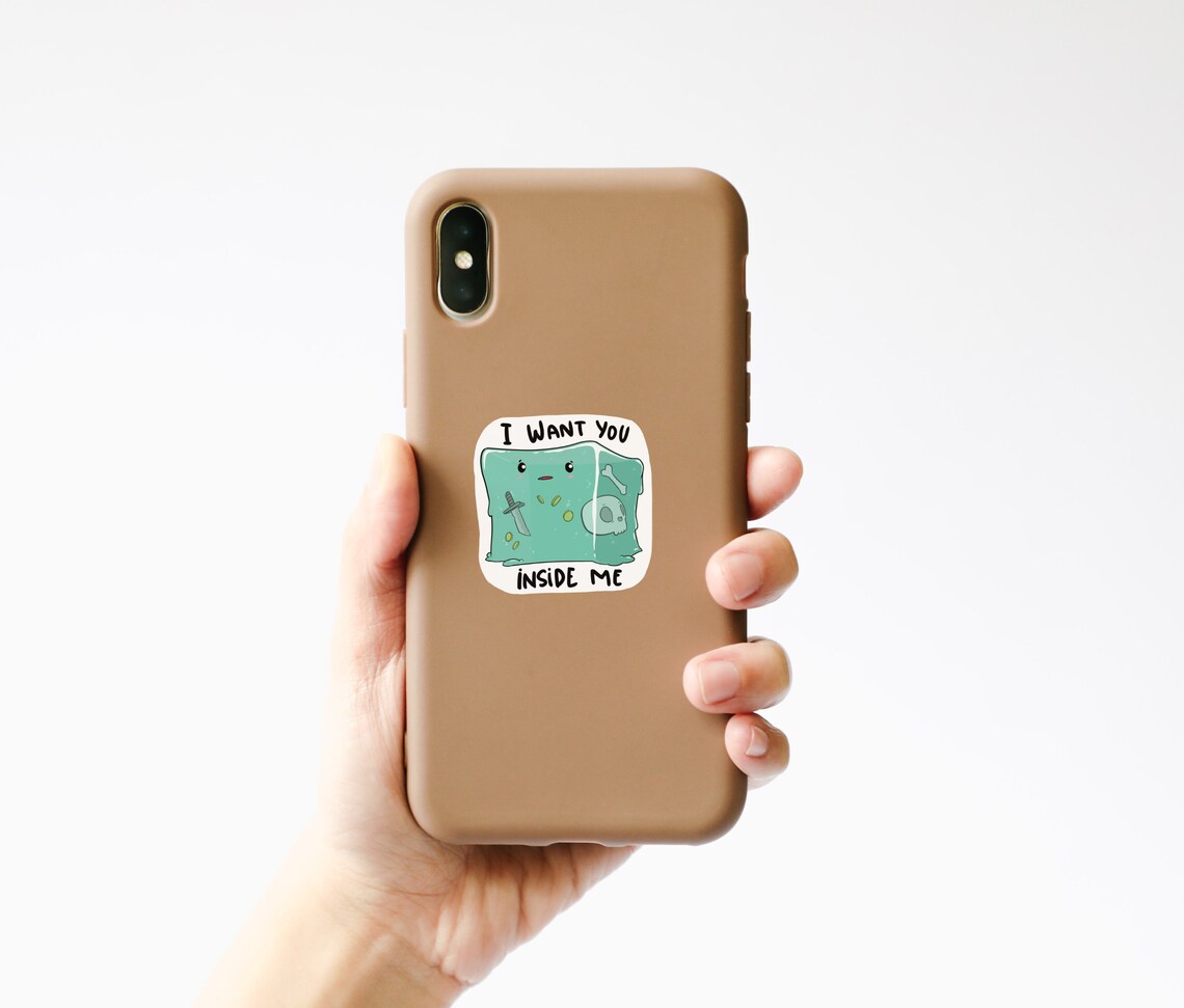 Gelatinous Cube Sticker Dnd Monster Gift Sticker TTRPG Etsy Canada