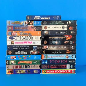 Vintage VHS Movie Tape: Classic Films for VCR Player