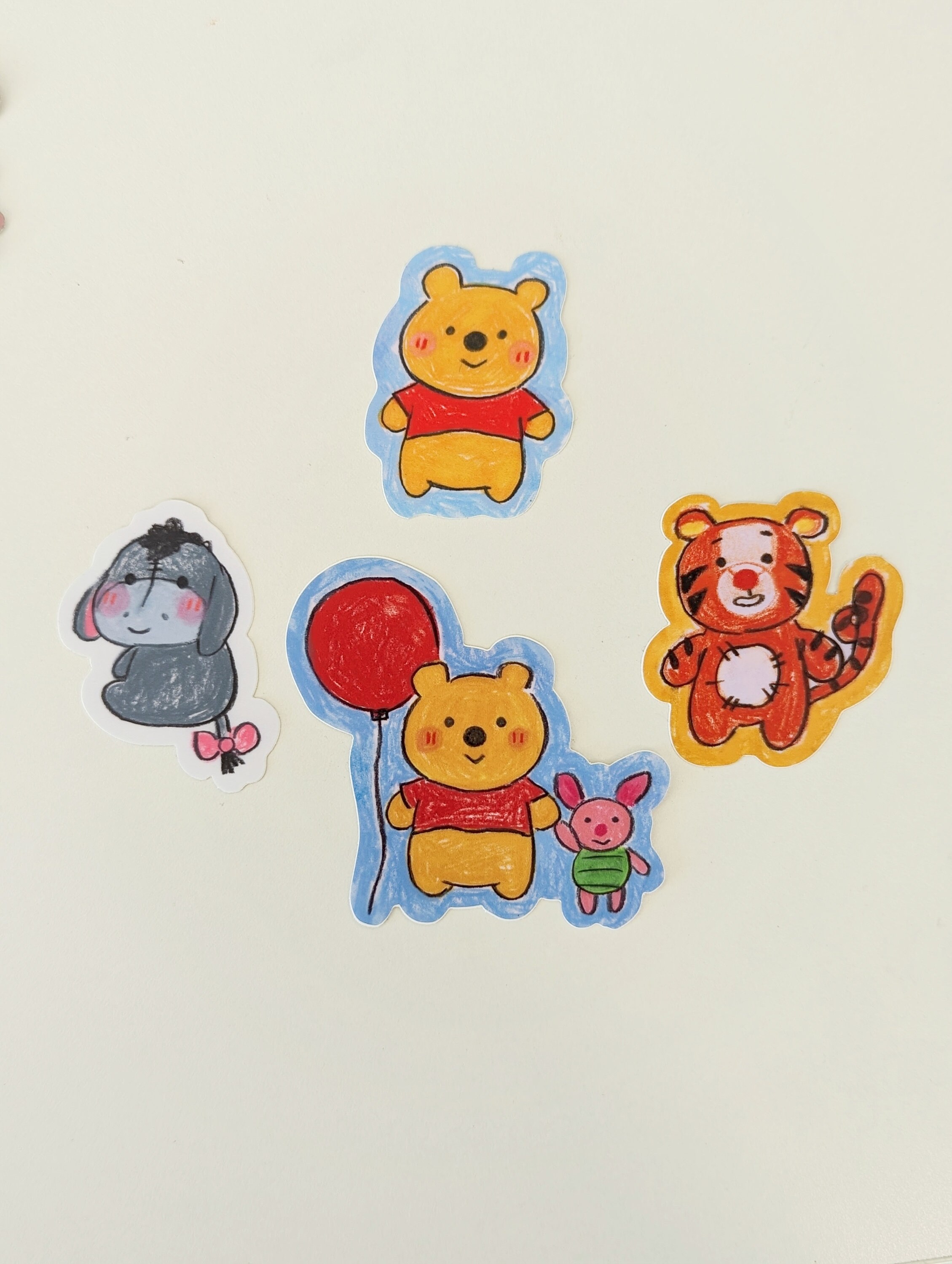 Paquete clásico de amigos de Winnie the Pooh: Pooh, Piglet, Eeyore y  Tigger/ Paquete y ahorro/ Pegatinas ilustradas con crayones/ Disney  kidcore/ - Etsy México, image size:2259x3000