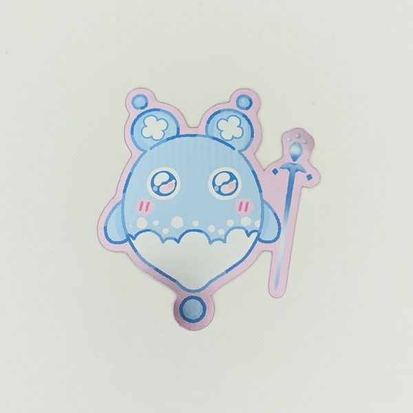 Drippy FFXIV Mirror Matte Sticker| Final Fantasy 14 (Fourteen) MMORPG| Cute Water Monster