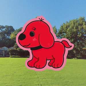 Clifford the Big Red Dog Sticker| Metallic Mirror Finish| Childhood Book| Nostalgic Kidcore