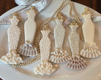 Wedding Shower Cookies or Bridal Shower Favors - delicious sugar cookies