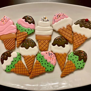 Ice Cream Cone Sugar Cookies