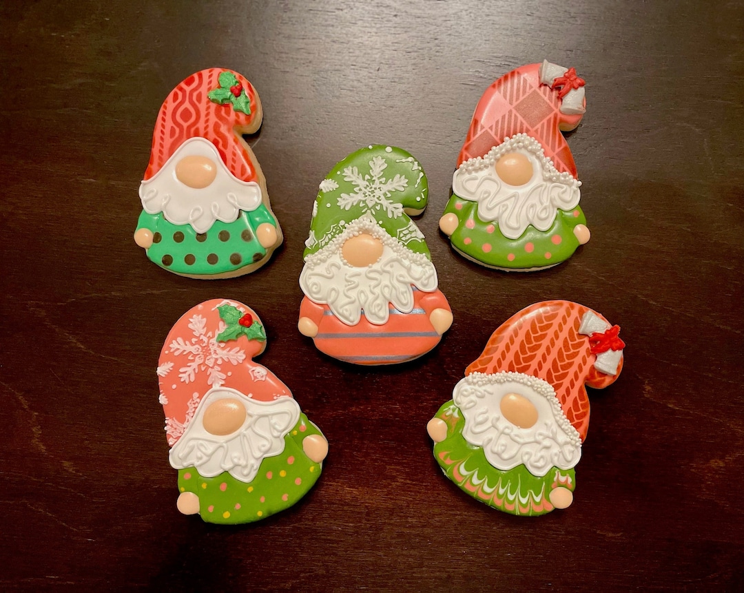 Gnome Christmas Cookies - Etsy