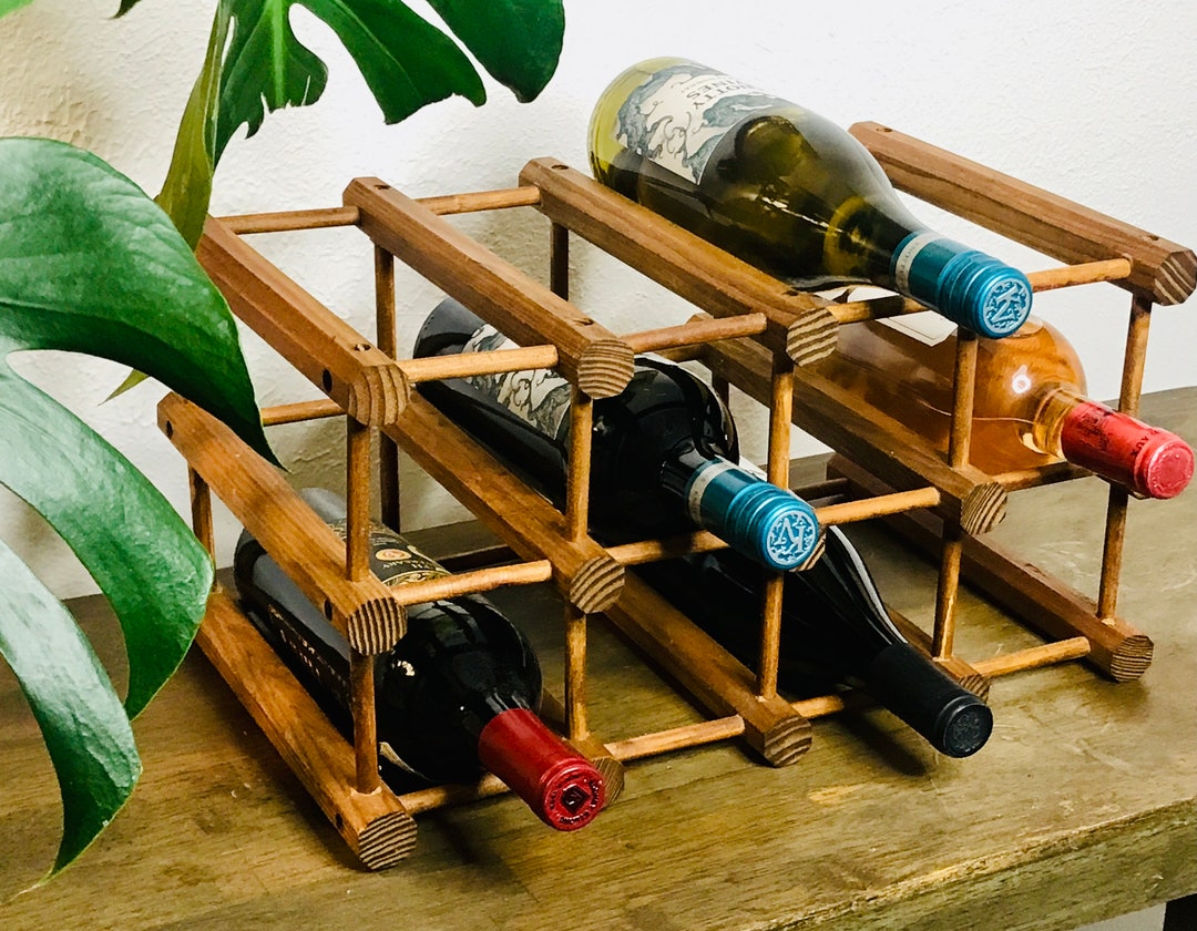J.K. Adams Style Wooden Modular Wine Rack MCM Style Nissen Etsy