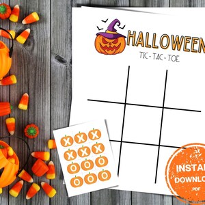 Printable Halloween Tic Tac Toe Game - Spooky Fun for All Ages!