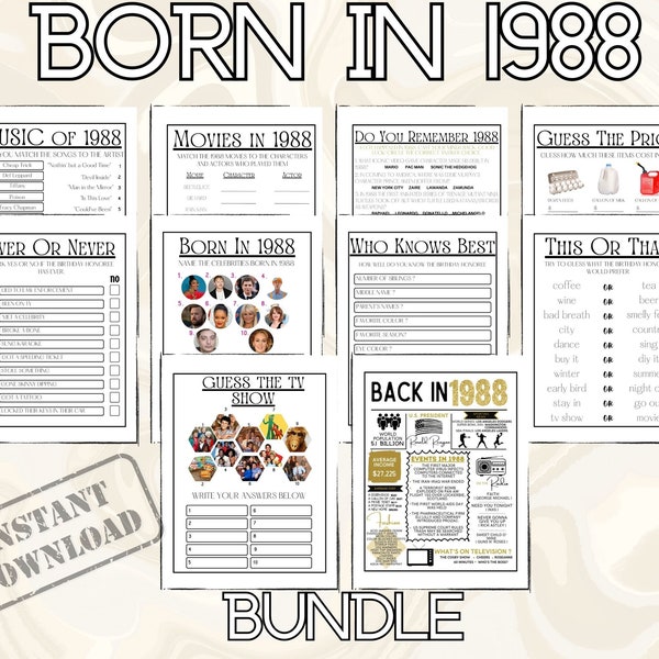 1988 Poster - Etsy