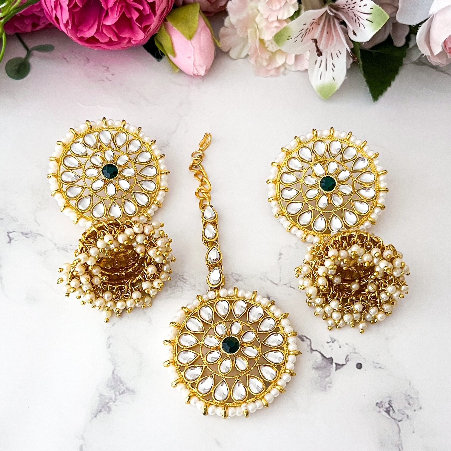 Gold kundan set designs with price deals