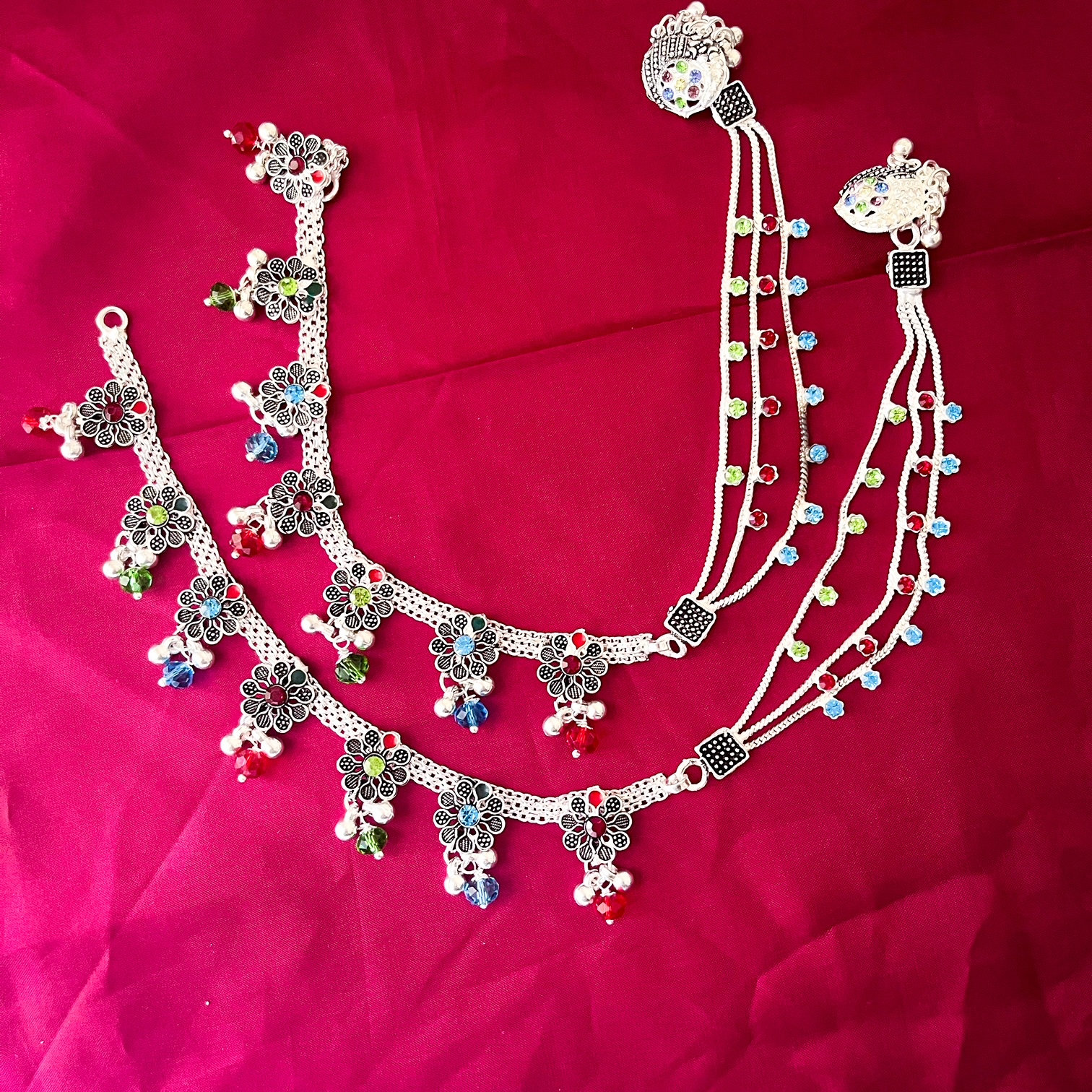 Silver bridal 2024 payal designs