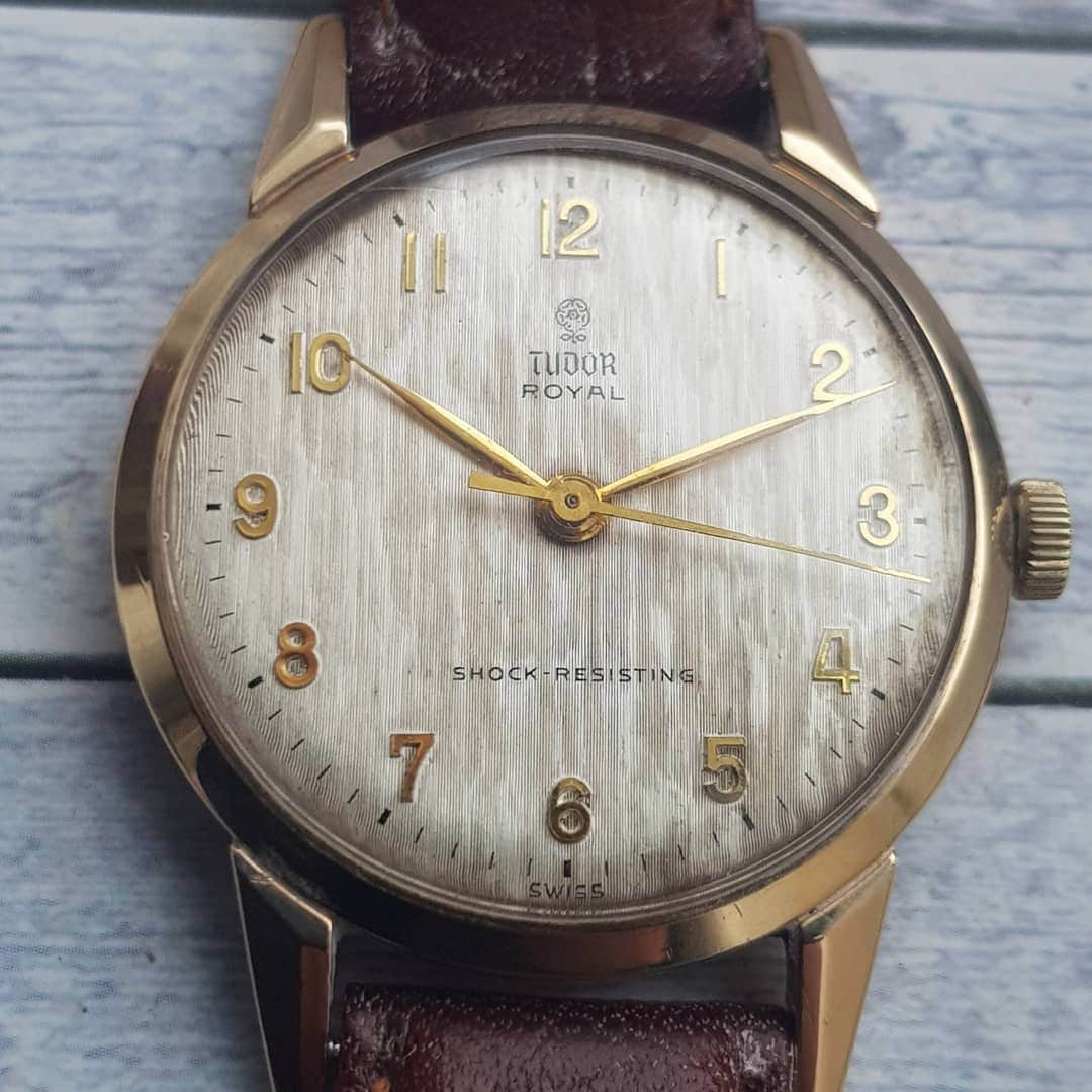 Vintage 9ct Solid Gold Tudor Royal Men's Watch Etsy