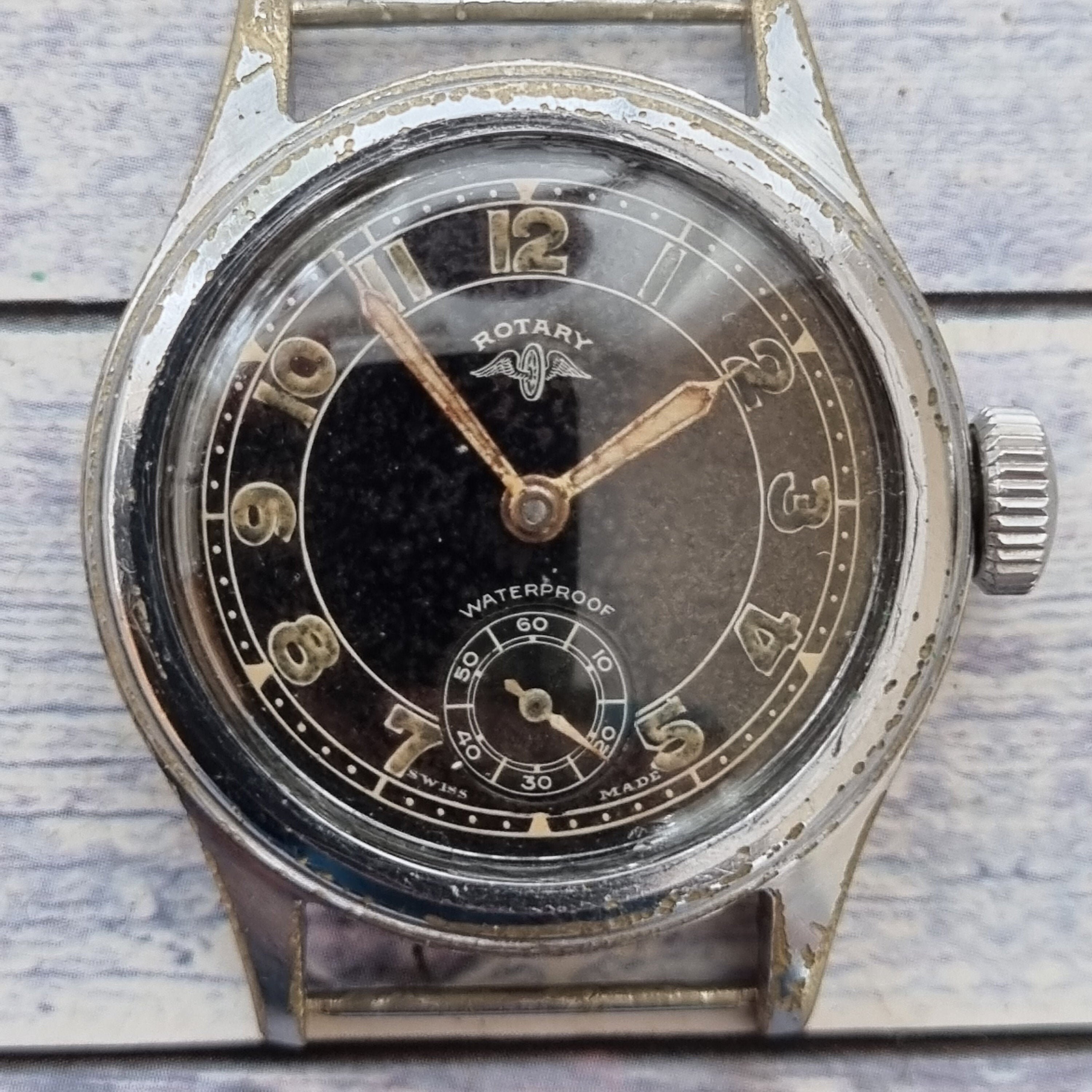 Vintage Military Style Rotary Men's Watch Etsy