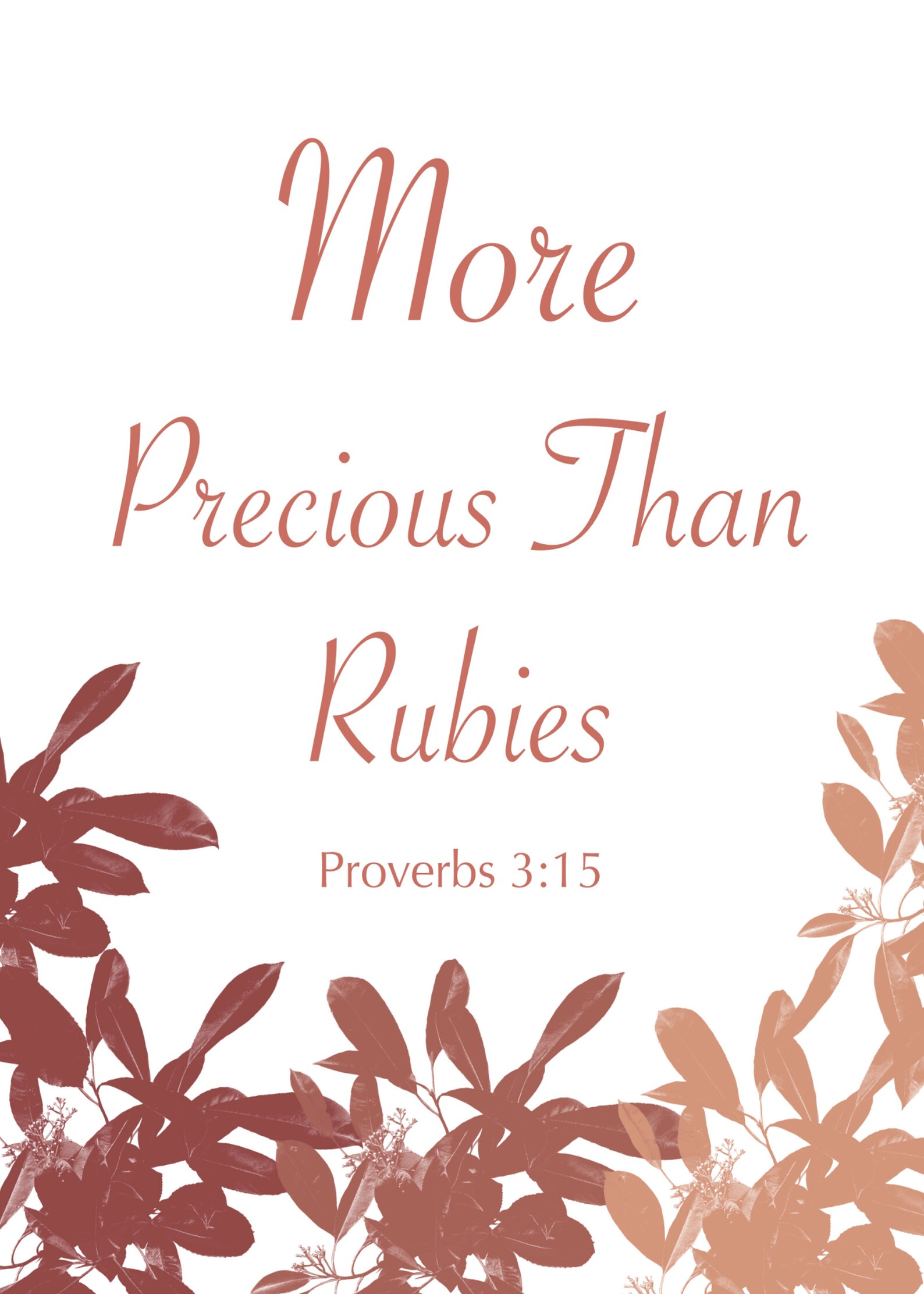 More Precious Than Rubies Instant Digital Download Download - Etsy UK