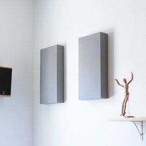 Hemp Acoustic Sound Panel 24&quot; x 12&quot; (3.5&quot; Thick) Noise Absorber and Diffuser for Studio, Office, Home Theater, Restaurant - 1 Wall Panel