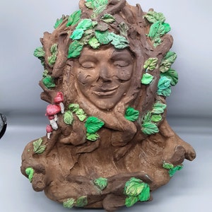 Tree Maiden Concrete BirdFeeder, Concrete Statue, Birdfeeder, Tree Maiden