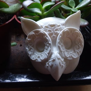 Owl Resin Mask, Wall hanging, Resin Statue, Owl, Paintable statue