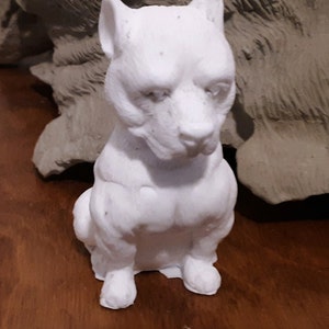 Pitbull Small Statue, Resin Statue, Dog Statue, Pet Memorial