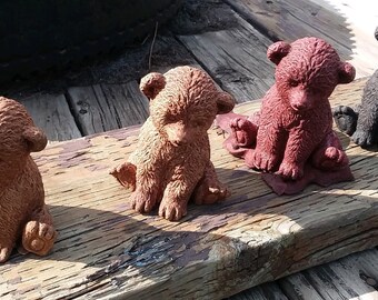 Teddy Bear Concrete Statue, Concrete, Bear Statue, Teddy Bear statue, Cute, gift idea