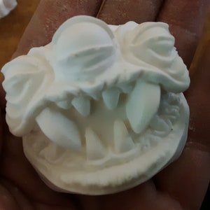 Monster Turtle with Teeth Resin Face, Halloween, Monster, Mythical