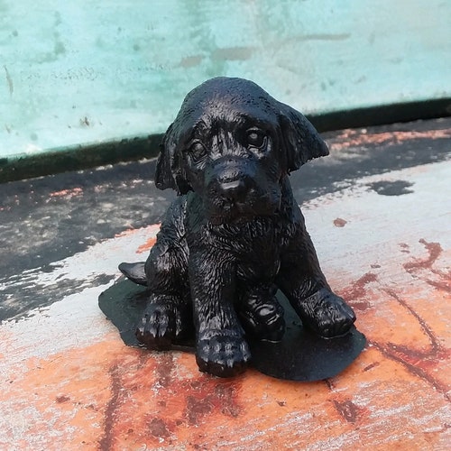 Upcycled Sitting Dog Statue Etsy