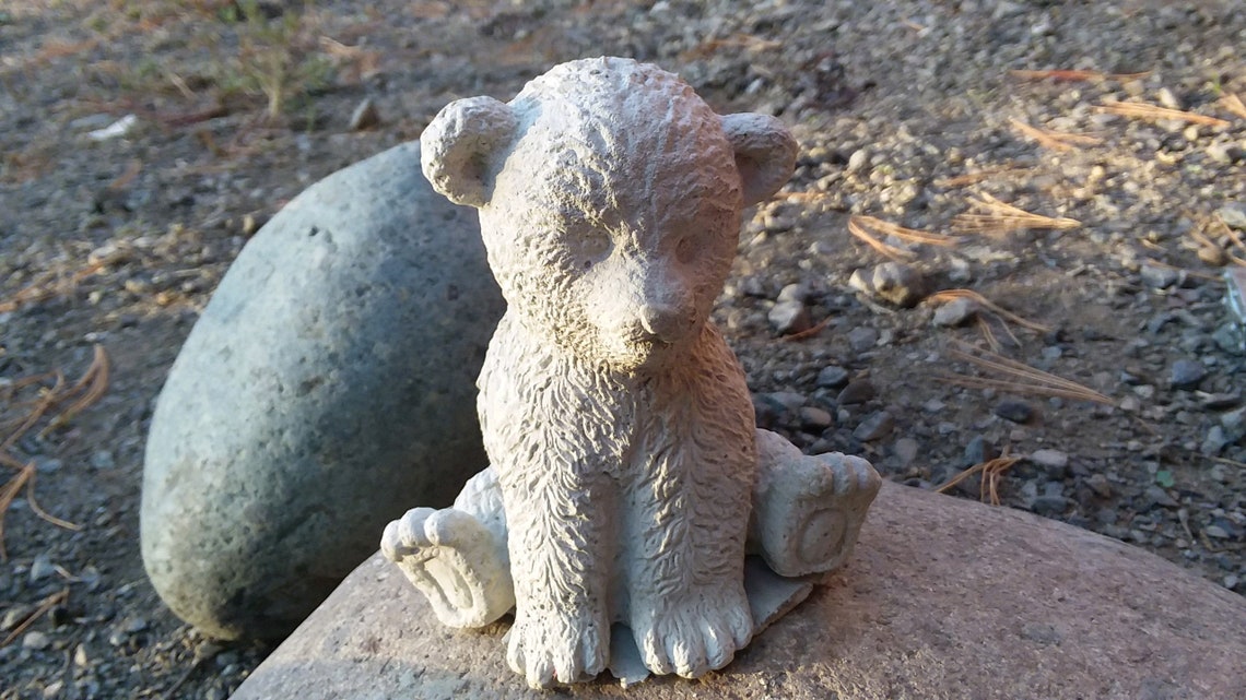 Teddy Bear Concrete Statue, Concrete, Bear Statue, Teddy Bear Statue, Cute, Gift Idea Etsy