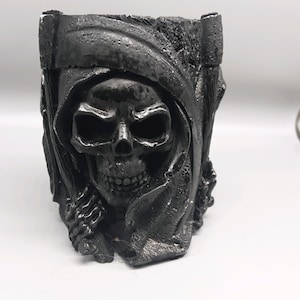 Grim Reaper Pen Holder Resin Statue, Grim Reaper, Halloween Decoration, Halloween, Reaper,
