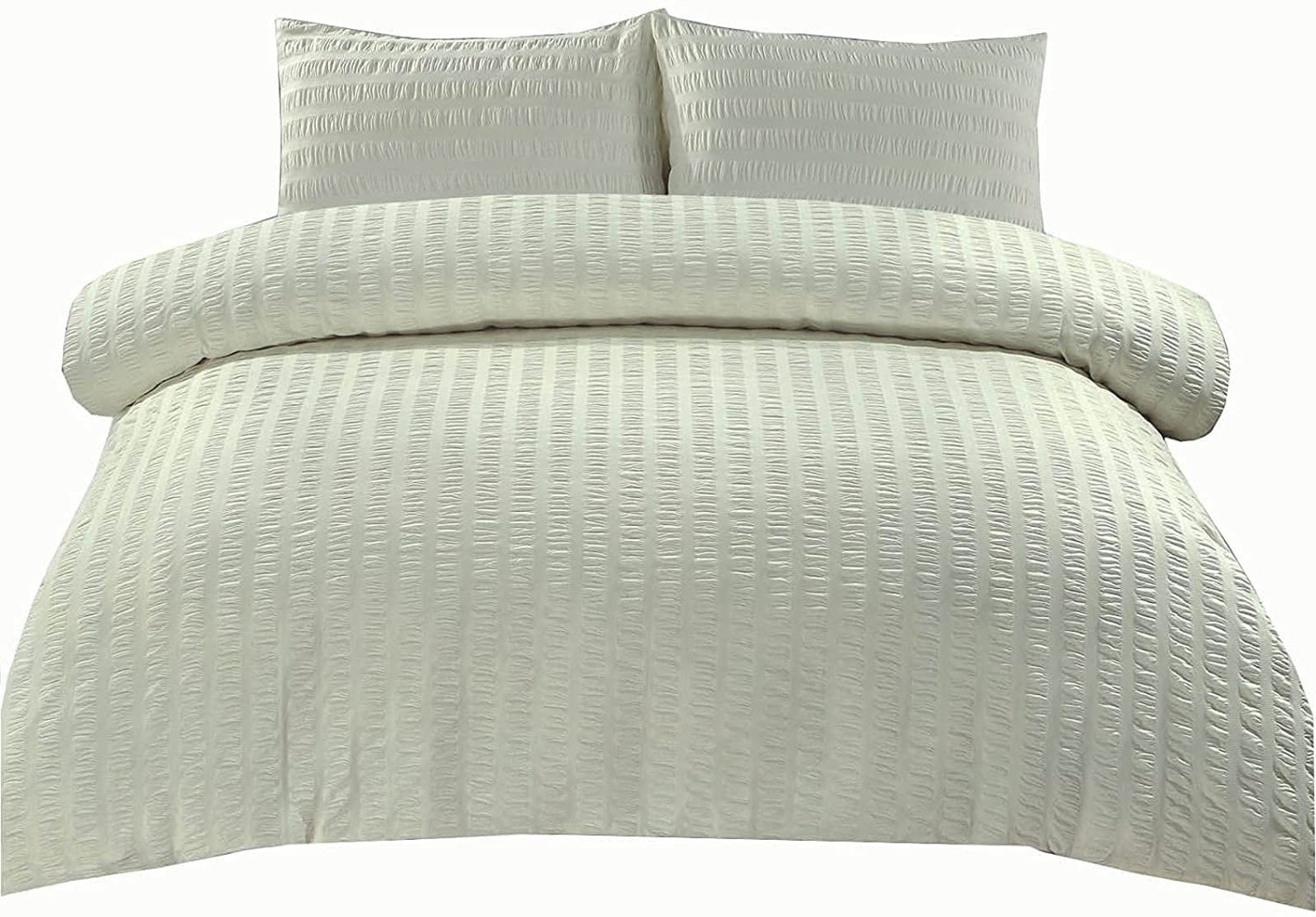 Seersucker Egyptian Cotton Duvet Cover Set Bedding Sets All Etsy UK