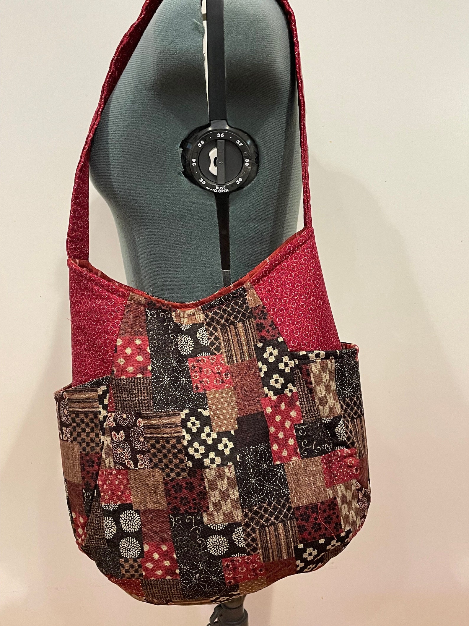 Tartan Patchwork Big Pouch