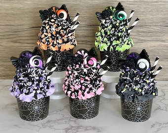 Bright Halloween Treats Cupcake
