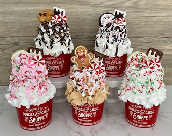 Santa’s Bakery Shop Fake Cookie Cupcake