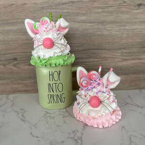 Large Easter Bunny Mug Topper