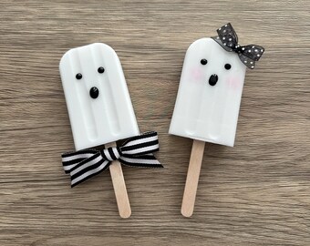 Ghastly Ghost Popsicles