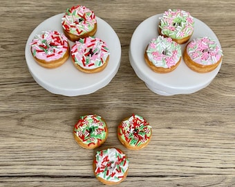 Christmas Mini Fake Donut Set