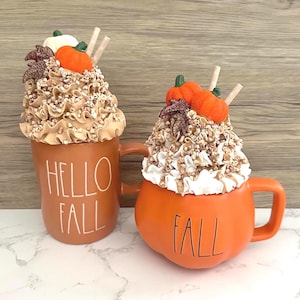 Fall Pumpkin Large Mug Topper