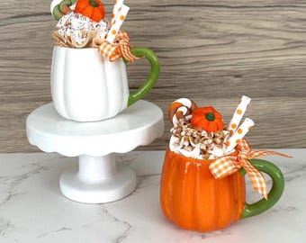 Fall Pumpkin Mini Mugs
