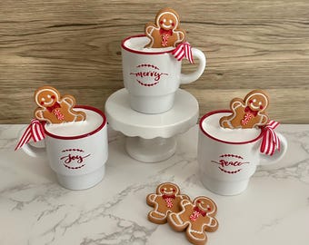 Sale Christmas Fake Milk & Gingerbread Cookie Mini Mug (Mug Only)