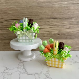Mini Plaid Easter Baskets