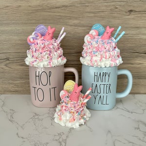 Easter Egg & Marshmallow Bunny Mug Topper