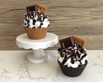 S'more Treat Fake Cupcake