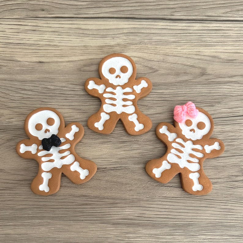 Gingerbread Skeleton Cookies Skeleton Gingerbread Cookie - Etsy