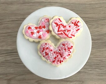 Mini Faux Heart Cookie Set